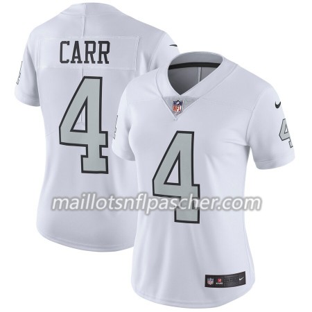Maillot Oakland Raiders Derek Carr 4 Nike Silver - Femme